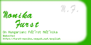 monika furst business card